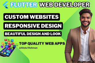 do flutter web development for your flutter web app