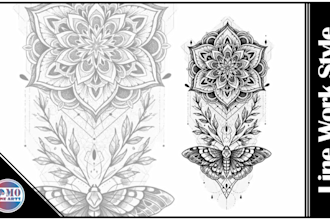 do realism linework sleeve or custom tattoo designs