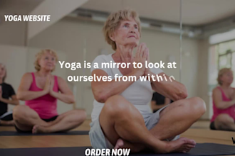 design a converting yoga, gym, fitness, wellness, golf club, workout website