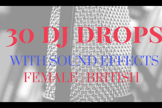 send 30 sexy premade drops with london urban voice