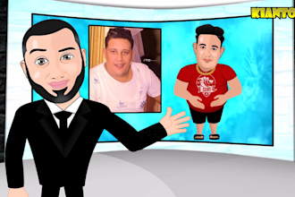 make 2d character animation of yourself