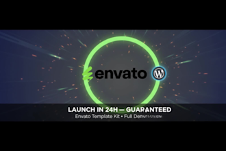 install and customize envato template kit, wordpress themes and elements kit