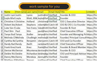 do b2b lead generation, targeted email list building, linkedin, web research