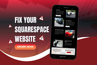 fix or update any item on your squarespace website