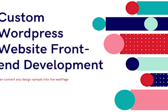 do custom wordpress frontend dev figma PSD to gutenberg block conversion