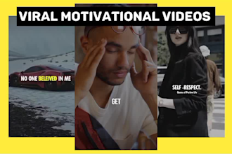 create motivational youtube shorts, tiktok , reels