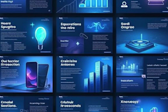 design google slide keynote presentations or pitch deck for startup and investor
