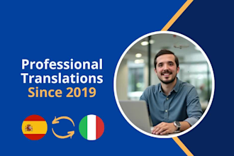manually translate from spanish to italian and vice versa