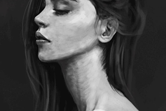 paint unique digital portrait from your photo