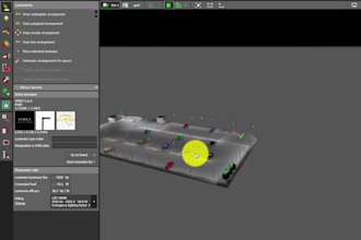 provide lighting design, lighting projects using dialux