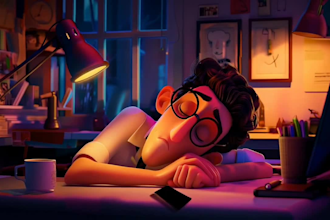 create 3d pixar style animation or ai art