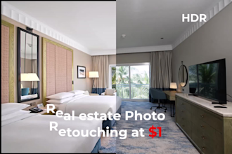 touch up photo and hdr photo real estate photo retouching