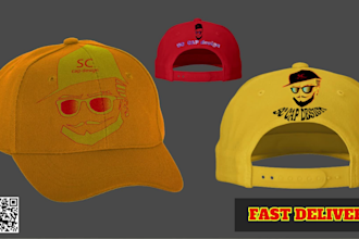 provide high quality cap and hat designs with mockup badges