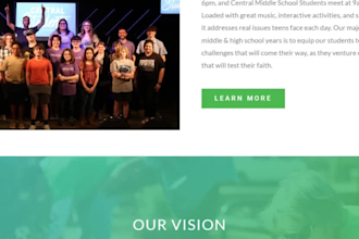 design church website church ministry website charity website build website