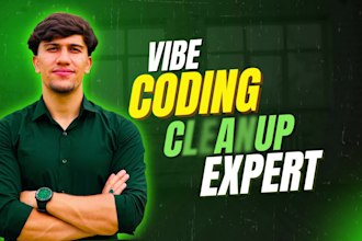 fix vibe code errors, bugs and cleanup your loveable, replit, base44, bolt apps