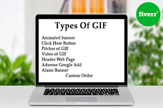 create attractive and admirable GIF animation banner