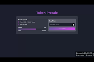 crypto your token website, memecoin website, presale website