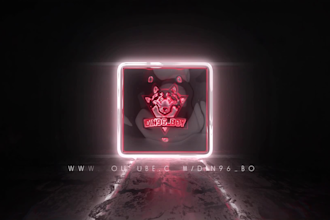 create a professional neon logo animation for you