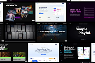 design and develop a modern framer website with animations