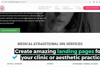 build medical spa website med spa leads medical website spa website