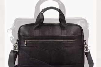 manufacture premium quality leather laptop messenger bag