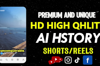 creating viral faceless ai history youtube shorts and instagram reels video
