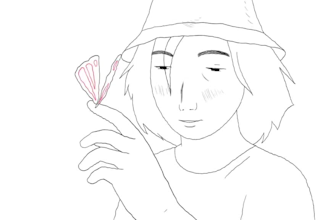 create 2d line art animation, memecoin animation, vector, flat, minimalist video