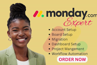 do monday project management monday crm, support, com, virtual asssistant