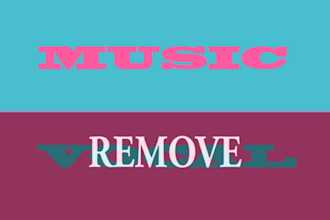 extract isolate remove music vocals from audio song and make karaoke track