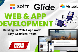 build mobile app adalo appsheet airtable softr glide app client portal website