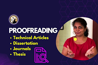 expertly proofread dissertations, thesis, journals, grants, scientific papers