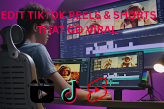 edit your tiktok reels or shorts with viral hooks captions and effects