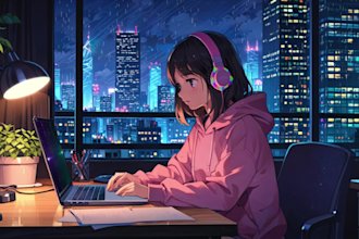 create lofi loop animation video for you