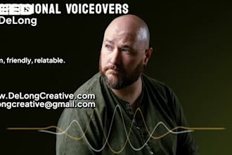 do a warm emotional deep epic american male voice over