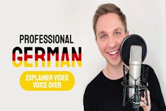 record a german voice over for your explainer video