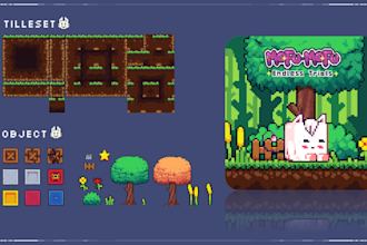 create custom pixel art tilesets for 2d games