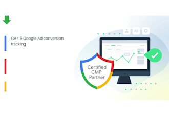 set up cookie consent mode v2, ga4, and gad with server side tracking by GTM