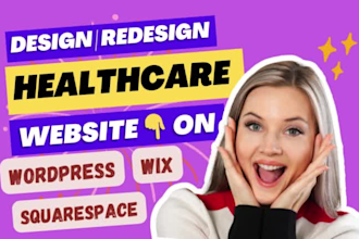 design healthcare website staff agency website medical clinics dental website