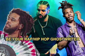 be the ghostwriter for your hip hop or rap song