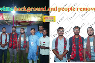 edit photos and create transparent or white backgrounds professionally