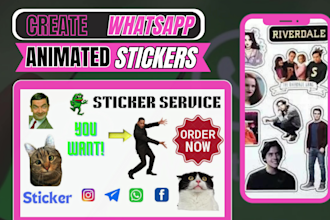 create custom whatsapp sticker, telegram sticker  and twitch sticker
