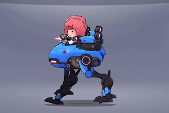 create 2d spine character spine, 2d spine rigging and animations for 2d games