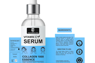 design professional and unique cosmetic product label for your brand