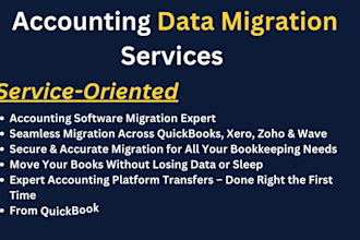 migrate data from any software to quickbooks and xero