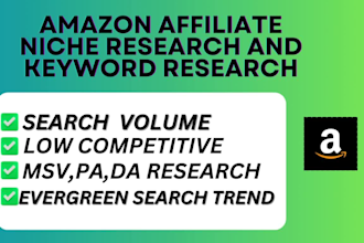 do best amazon affiliate niche research and keyword research