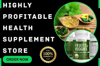 design health wellness supplement nutrition health and fitness shopify website
