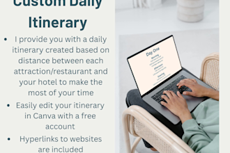create for you a personalized travel itinerary