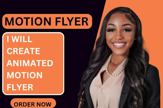 design simple motion flyer