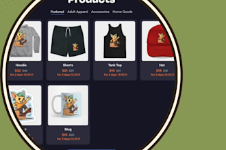 provide product design creation for all items