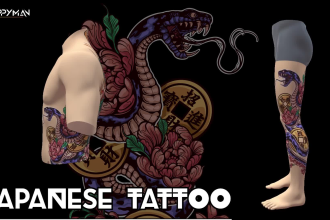 do japanese art style for your tshirt, jacket, tattoo, etc